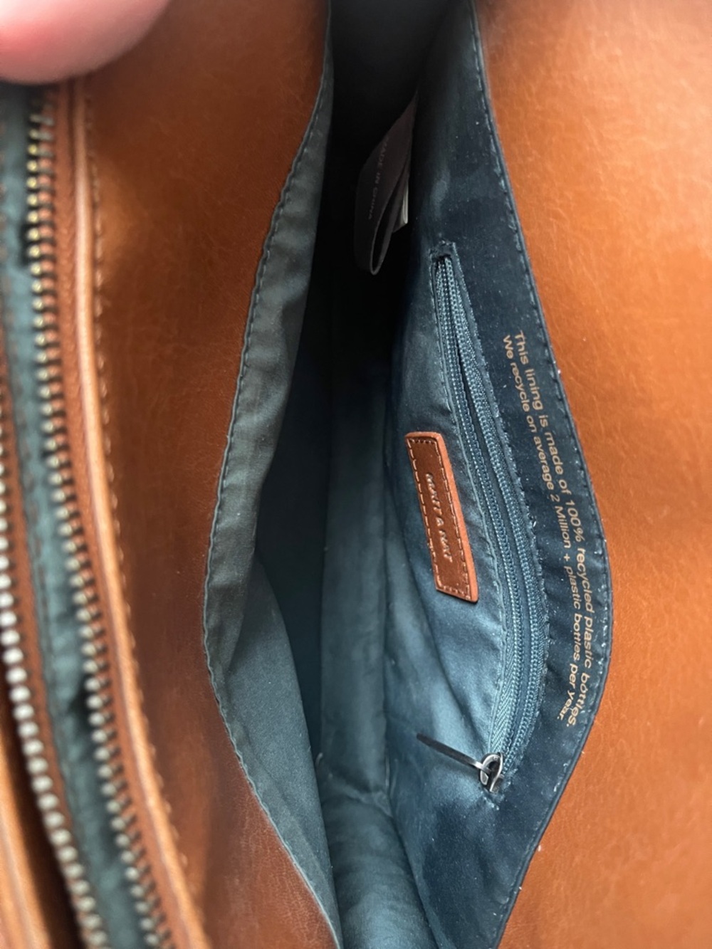 Matt & Nat Terracotta Vegan Leather Shoulder Bag - Picture 3 of 6